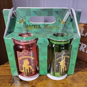 Dragon Glassware x Wicked set of 2 16 oz drinking glasses